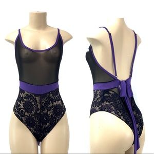 LINGERIE | SHEER-LACE TEDDY